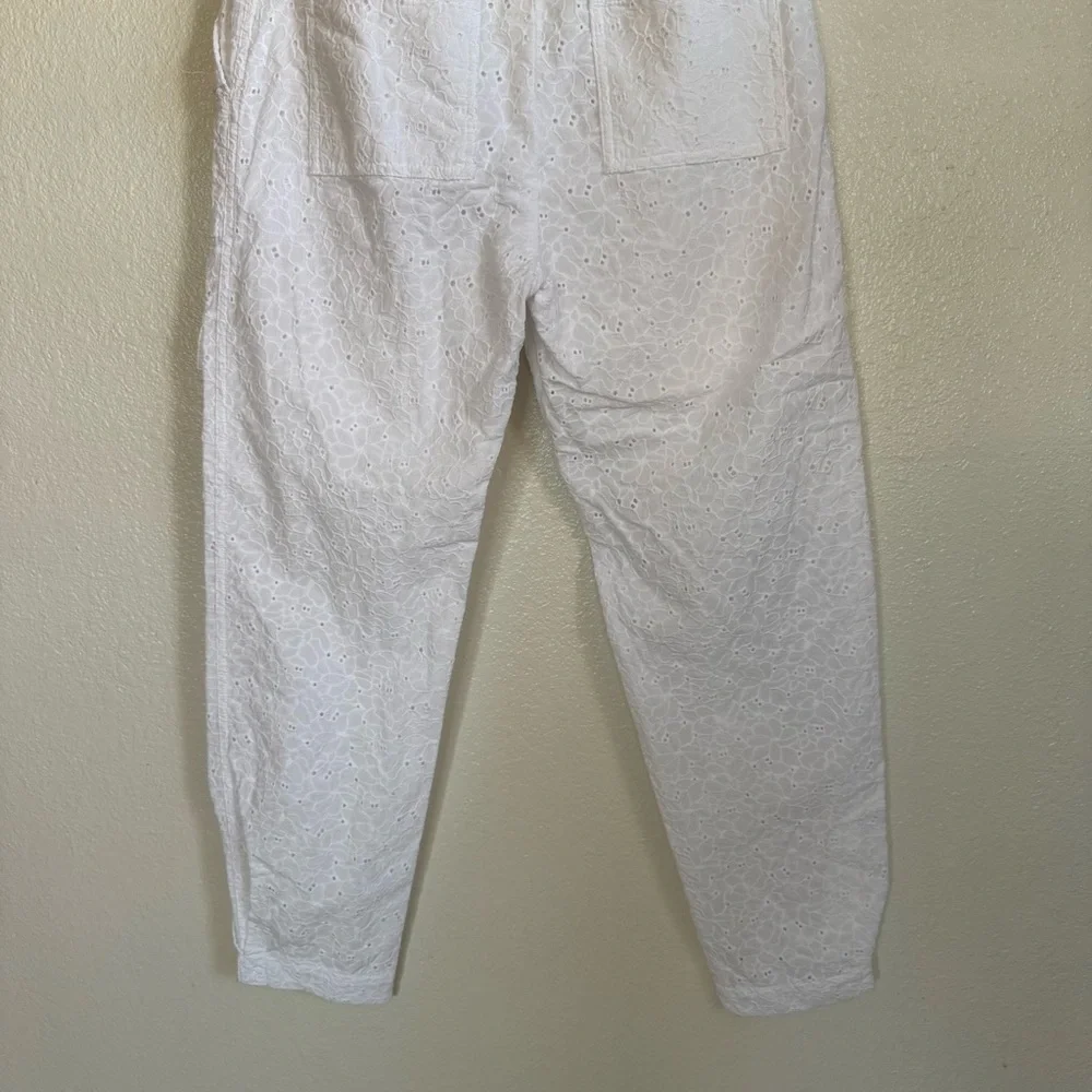 Derek Lam 10 Crosby Mila Utility Eyelet Cargo Pants in White Size 4 - Picture 7 of 12